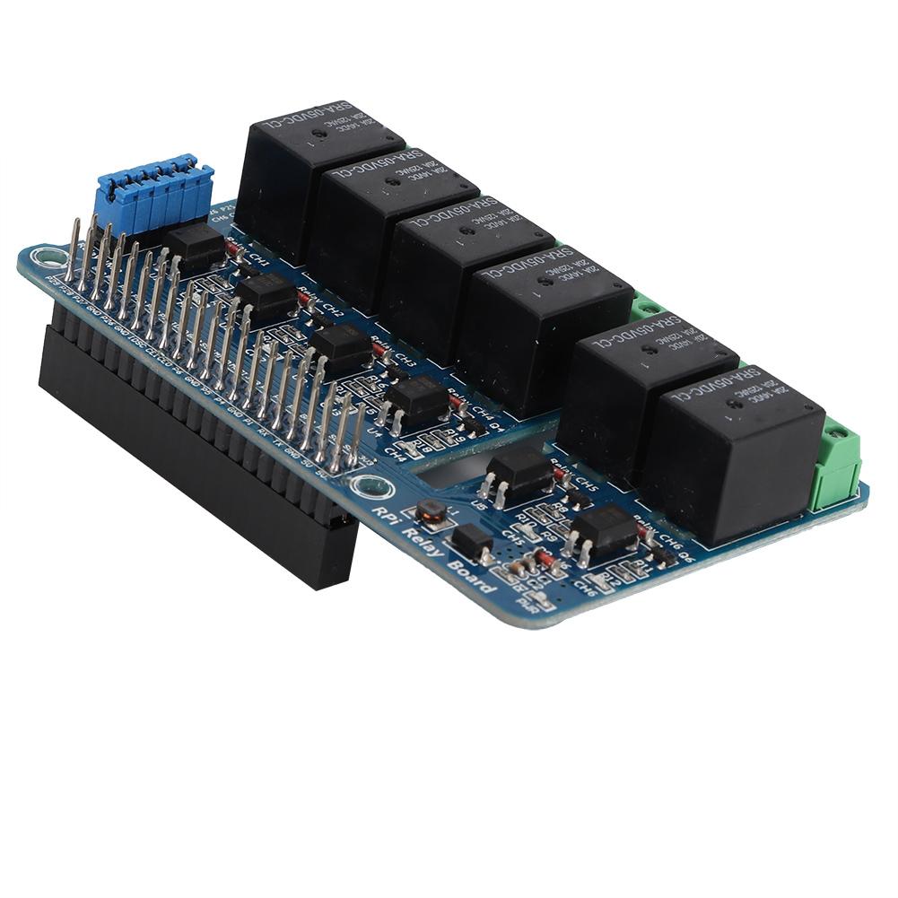 6 Channel RPi Relay Module Expansion Board for Raspberry Pi A+ B+ 2B 3B