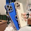 Silicone Ring Holder Phone Case For For Iphone 11 12 13 14 15 16 Pro Max XR XS Plating Bumper Shockproof On SE 7 8 Plus Cover