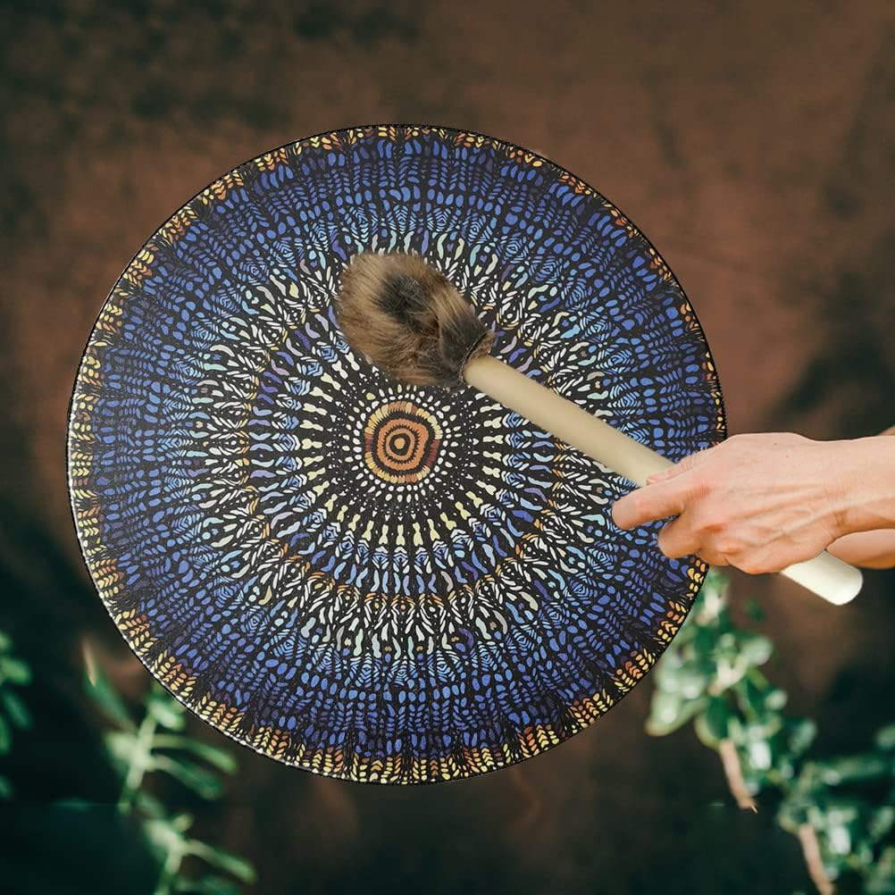 25CM Shaman Drum with Beater Sound Healing Tool Meditation Music Percussion Instrument For Spiritual Music,Reflection Meditation