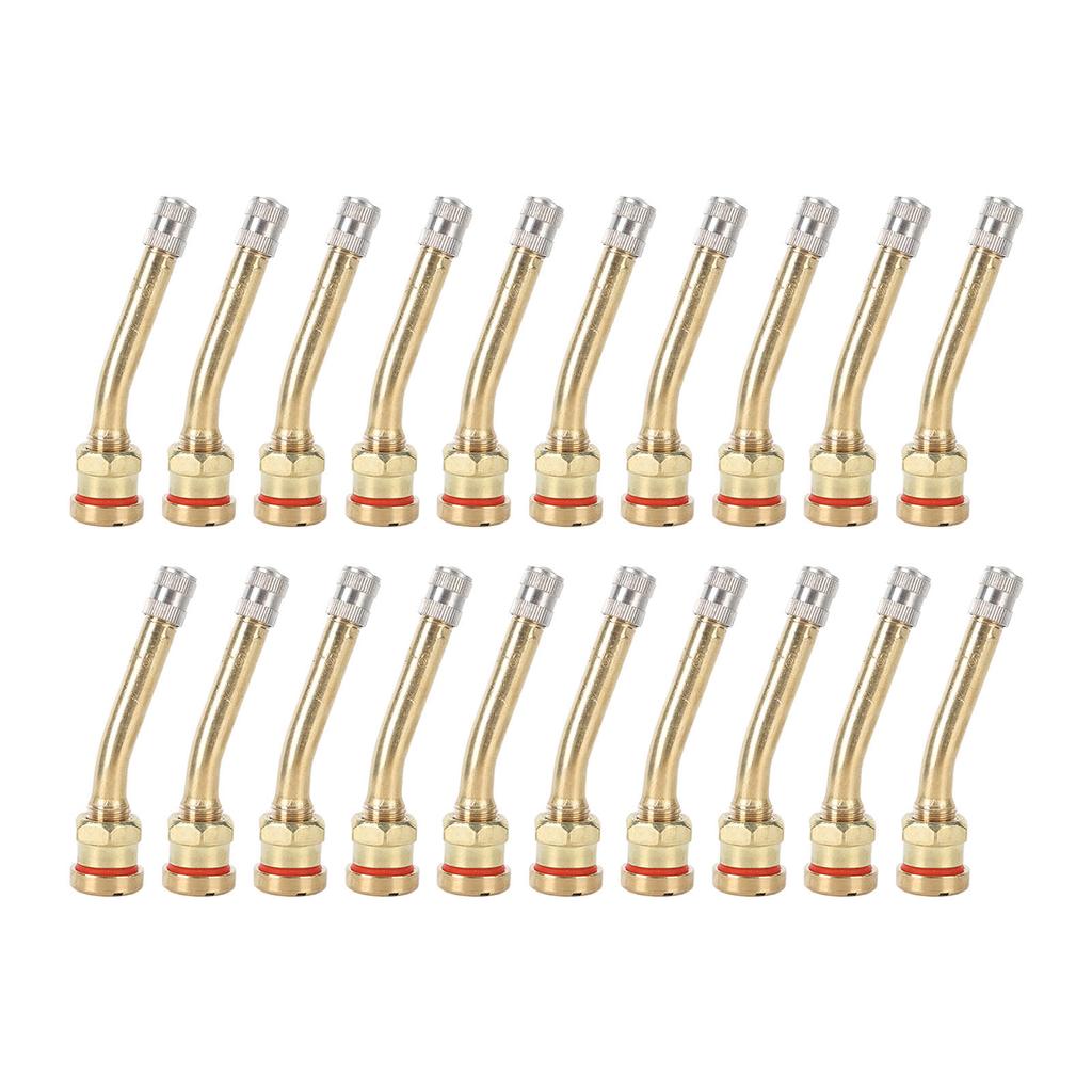 20PCS Tire Valve Stem Copper Excellent Sealing Capacity Rust Prevention For Truck Trailer RV Weeder V3 20 5