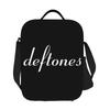 Metall Punk Rock Deftones Isolierte Lunchtasche für Damen Kinder Auslaufsichere Lebensmittelboxen Thermische Lunchbox Tragetasche