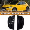 Pair Rear Window Side Vent Shutter Louver Cover Trim For Peugeot 208 2018-2024 Car Accessories Auto Parts Carbon