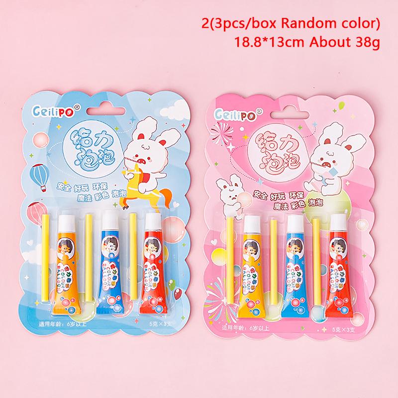 

1/3 шт., разноцветный пластиковый шарик-пузырь, не лопнет, безопасно для детей, мальчиков и девочек, подарок, мультяшная волшебная игрушка-пузырь с клеем 38g