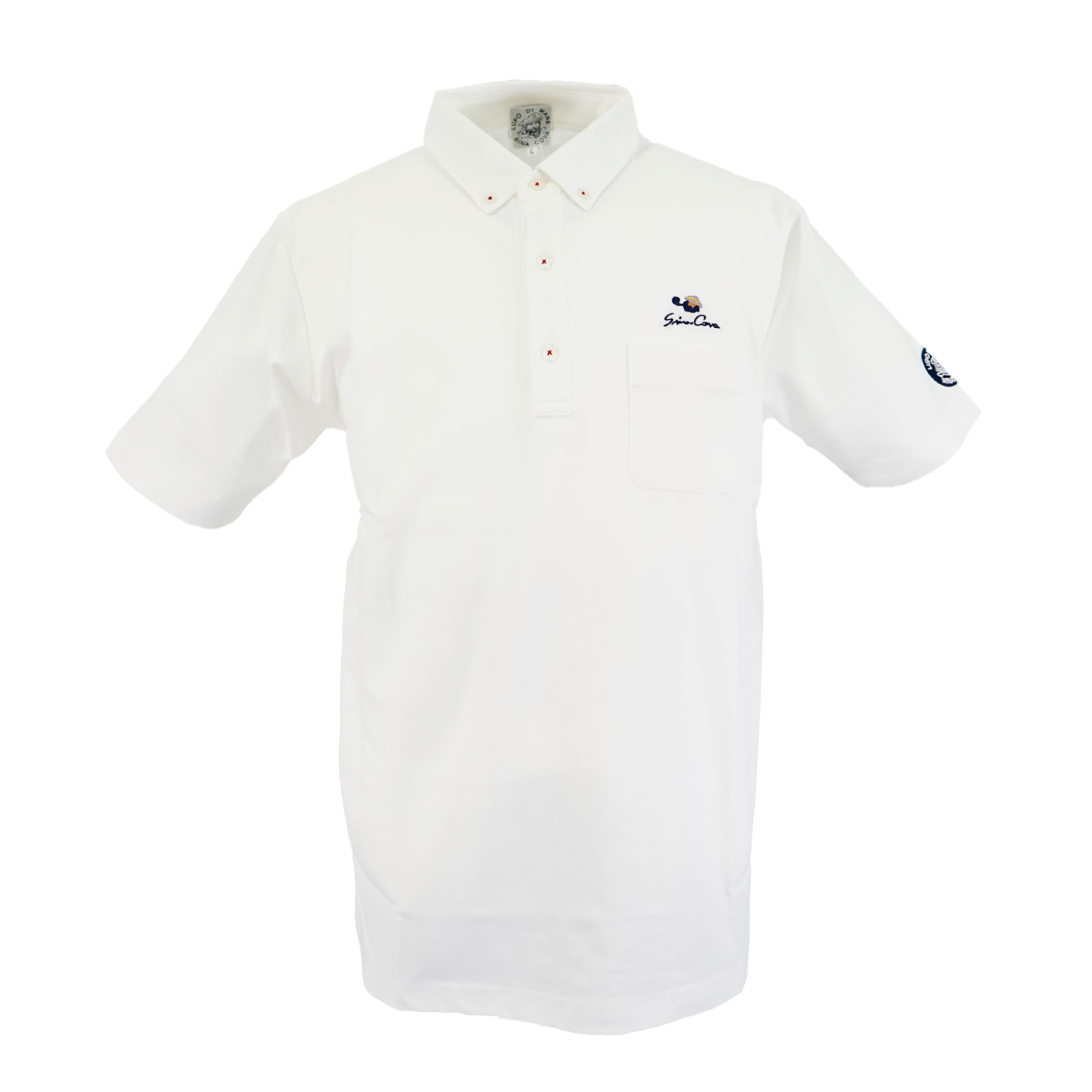 

Sinacova Short Sleeve Polo Supima Cano Anchor Size 24120510 Medium Men s Shirt, 77% Cotton, 23% Polyester, Cloth, Moisture-Wicking, Quick-Drying,