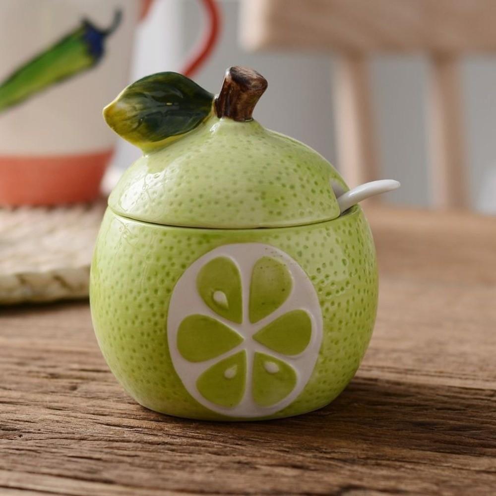 Japanese-style Salt Sugar Jar Fruit-shaped Spice Storage Jar Spice Container  Spice Storage