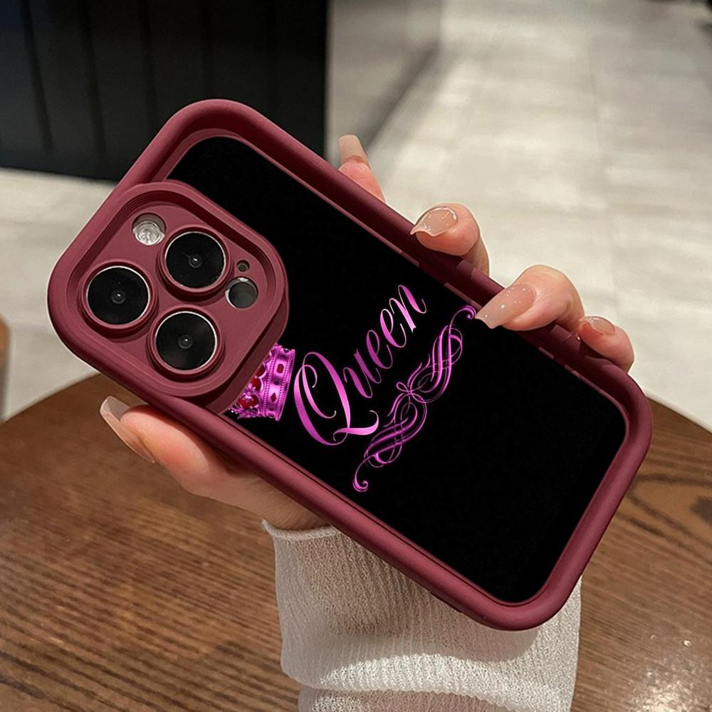 LZ29 Queen king crown couple Silicone Phone Case for Xiaomi 11 Lite 5G 14T Redmi 14C 13C A3 Note 12 11 9 10 13 Pro Plus Shockproof Back Cover