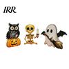 Store Holiday Display Decor 3Pcs Halloween Decoration, Resin Micro Landscape Miniature Figurines, Cute Ghost Spooky Home Pumpkin Fairy Garden Ornament