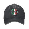 Custom Unisex Cotton Italia Racing Stripes Flag Baseball Cap Adult Adjustable Dad Hat Women Unisex Sun Protection