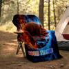 1PC Custom Name "Electric Basketball Flame" outdooor Flannel blankets Patterns Throw Blanket All-Season Soft Gift for Couch, Bed, Camping gifts