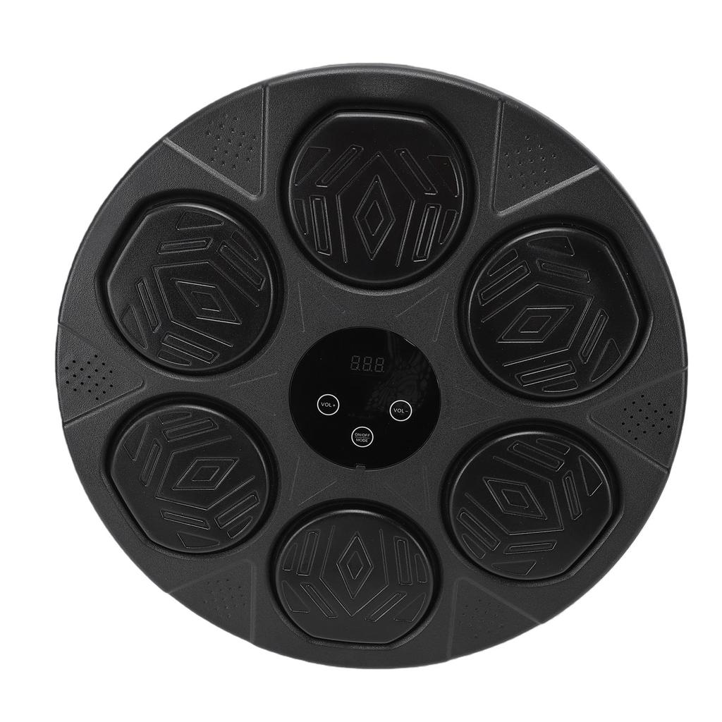 Music Boxing Machine Punching Trainer Bluetooth Electronic Boxing Target with 7 Adjustable Speeds LED Lights No Drill