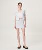ETMON Summer Tweed Mini Skirt, Blue
