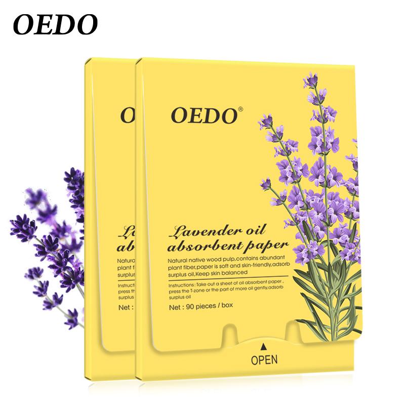 OEDO 90 buc/cutie Ulei de lavandă Foi de hârtie absorbantă Îngrijirea feței Repararea Îngrijirea pielii Reduce uleiul Menține fața curată Tratament acnee Albire Controlul uleiului