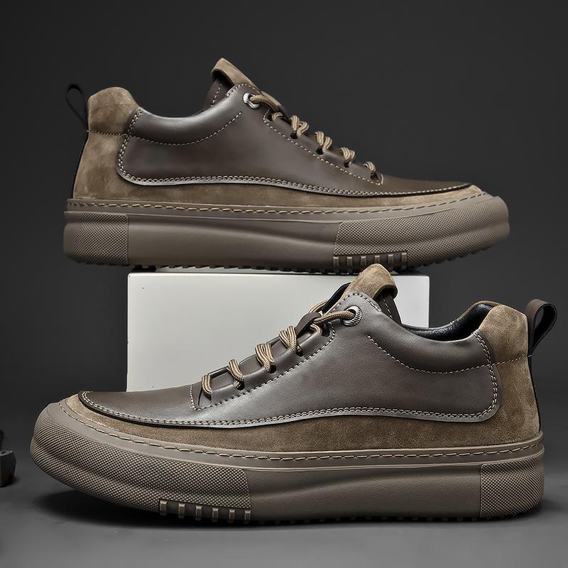 Fashion Genuine Leather Men's Shoes Antiskid Casual Shoes Fashion Men Oxford Shoes Outdoor Sports Sneakers Classic Male Vulcanize Shoes