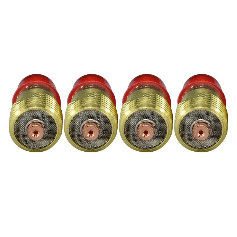 Replaceable 16pcs TIG Welding Torches Stubby Gas Lens Collets Alumina Nozzles Back Cap Kit For SR WP 17 18 26 Series