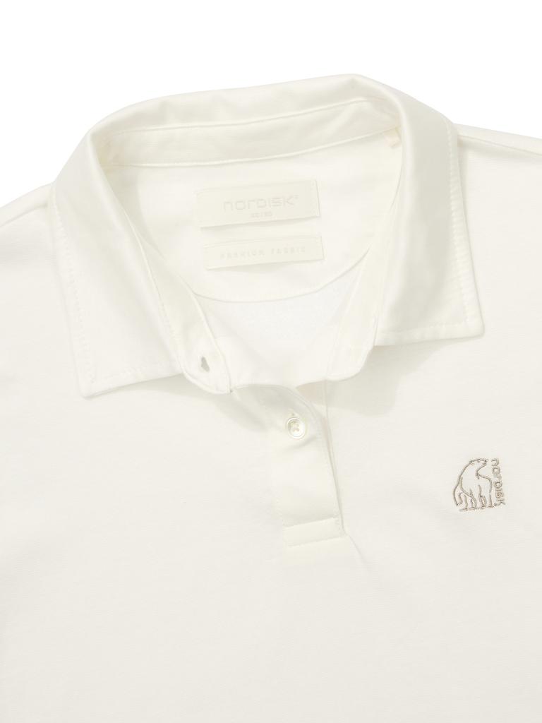 NORDISK Premium Supima Silket Polo Shirt - W_Off White