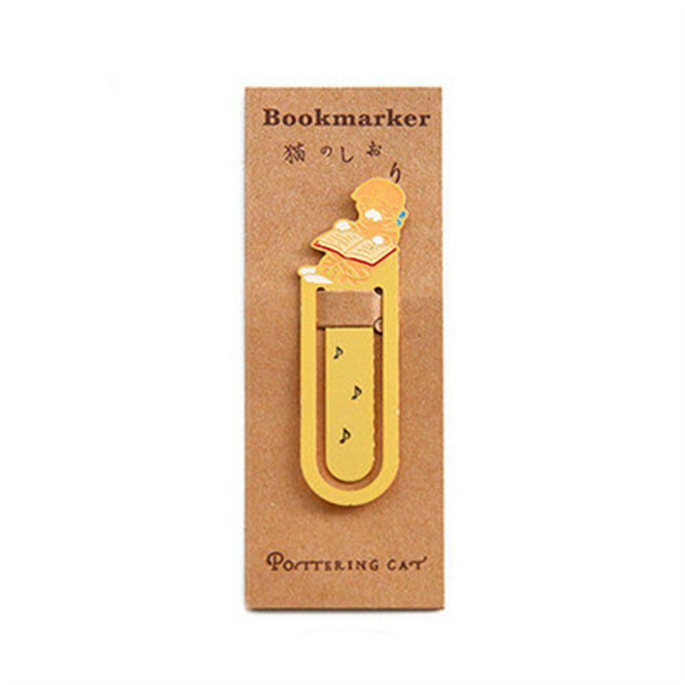 Stationery Japanese Animals Cartoon Reading Bookmark Metal Bookmark Kittens Book Mark Cat Bookmark