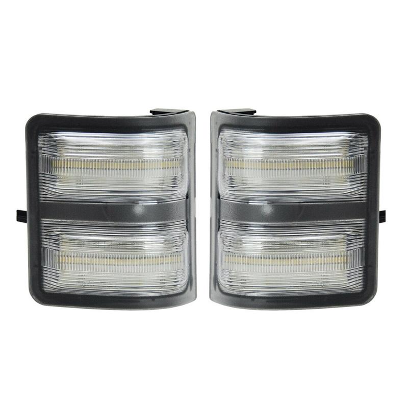 

Автомобильные аксессуары Пара светодиодных боковых зеркальных габаритных огней, указатели поворота, подходят для Ford F250 F350 F450 F550 2008 2009 2010 2011-2016