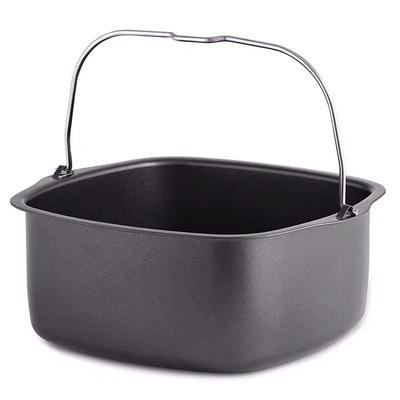 Heißluftfritteuse Antihaft-Kuchenbackform Korb 8 Zoll Runde Kuchenform Pizzaplatte Schüssel Topf Backgeschirr Küchenbackzubehör Werkzeuge