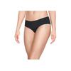 Under Armour Solid Color Logo Embroidered Print Underwear 3-Pack Women Underwear Black 1325616-001
