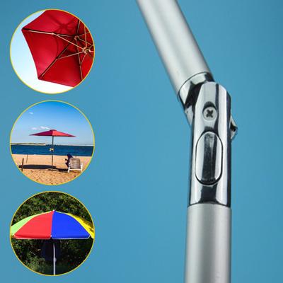 Yousheng 1/2Pcs Zinc Alloy Patio Umbrella Diverter Heavy Duty Outdoor Garden Market Umbrella Connector Tube Holder Attachment Replacement Parts