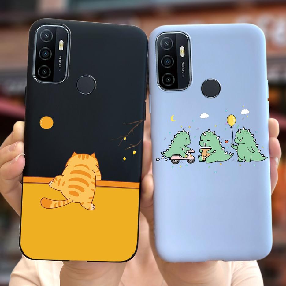 For Oppo A53 A53s Case Cute Fashion Cartoon Painted Cover Soft TPU Phone Case For Oppo A53s A 53 S OppoA53 S Fundas Coque Bumper