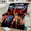 He Man Masters of The Universe Cartoon-Decke, weiche Überwurfdecke für Zuhause, Schlafzimmer, Bett, Sofa, Picknick, Reisen, Büro, Decke