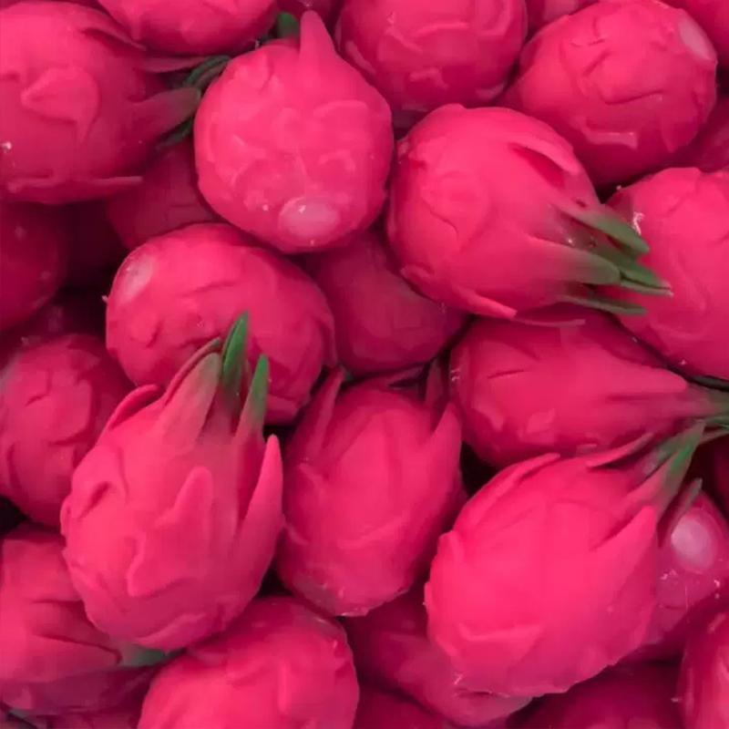 Squishy Dragon Fruit Squeeze Fidget Toy Soft Simulatio Fruit Building Block Filling Stress Ball Asmr Sensory Anti Stress Toys