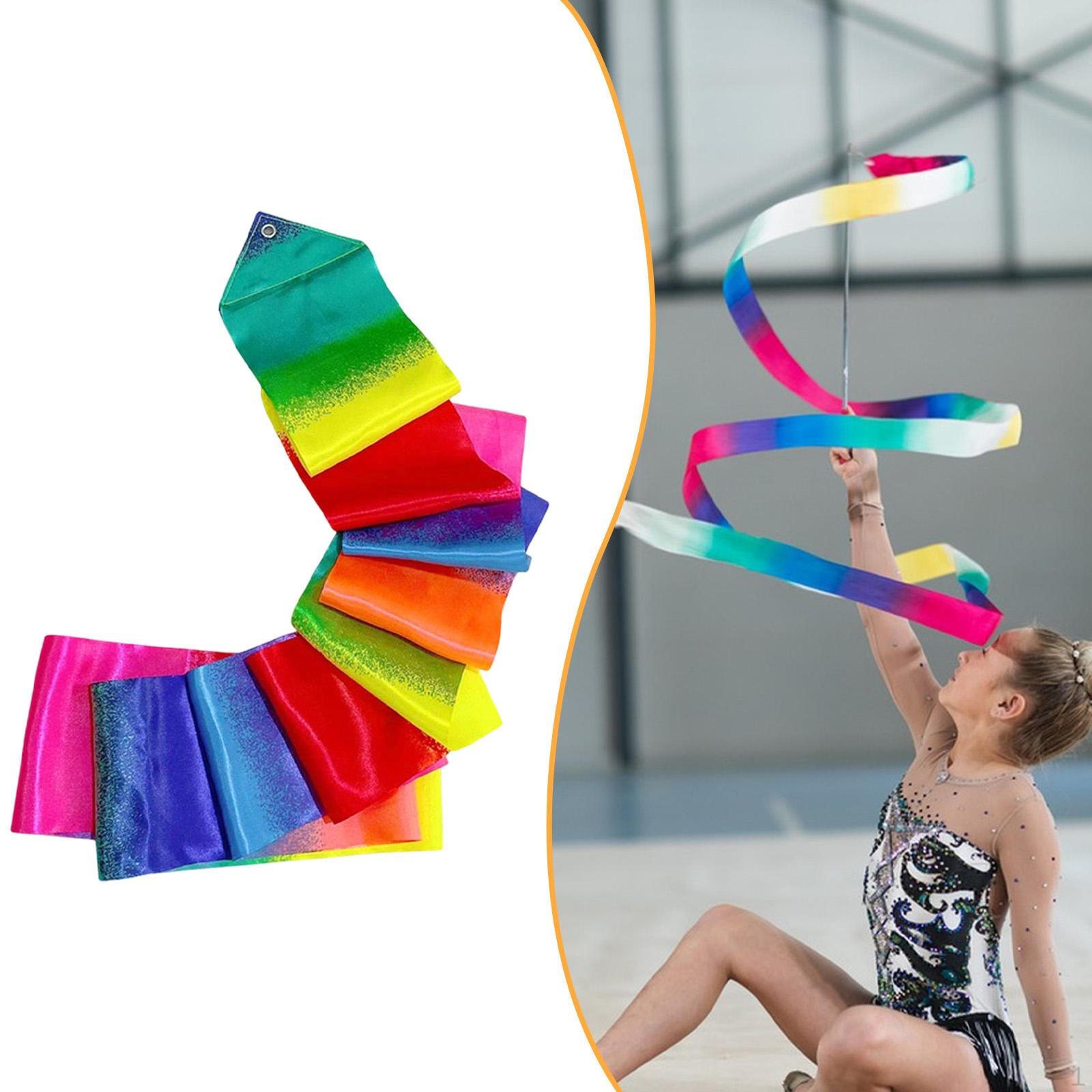 

Dance Ribbon Rainbow Streamer Exercises Party Props Gymnastics Artistic