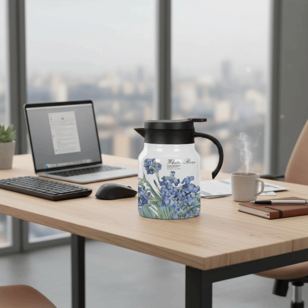 1000ml Thermal Teapot 316 Stainless Steel Insulated Carafe Coffee Pot Insulated Water Pot  Office