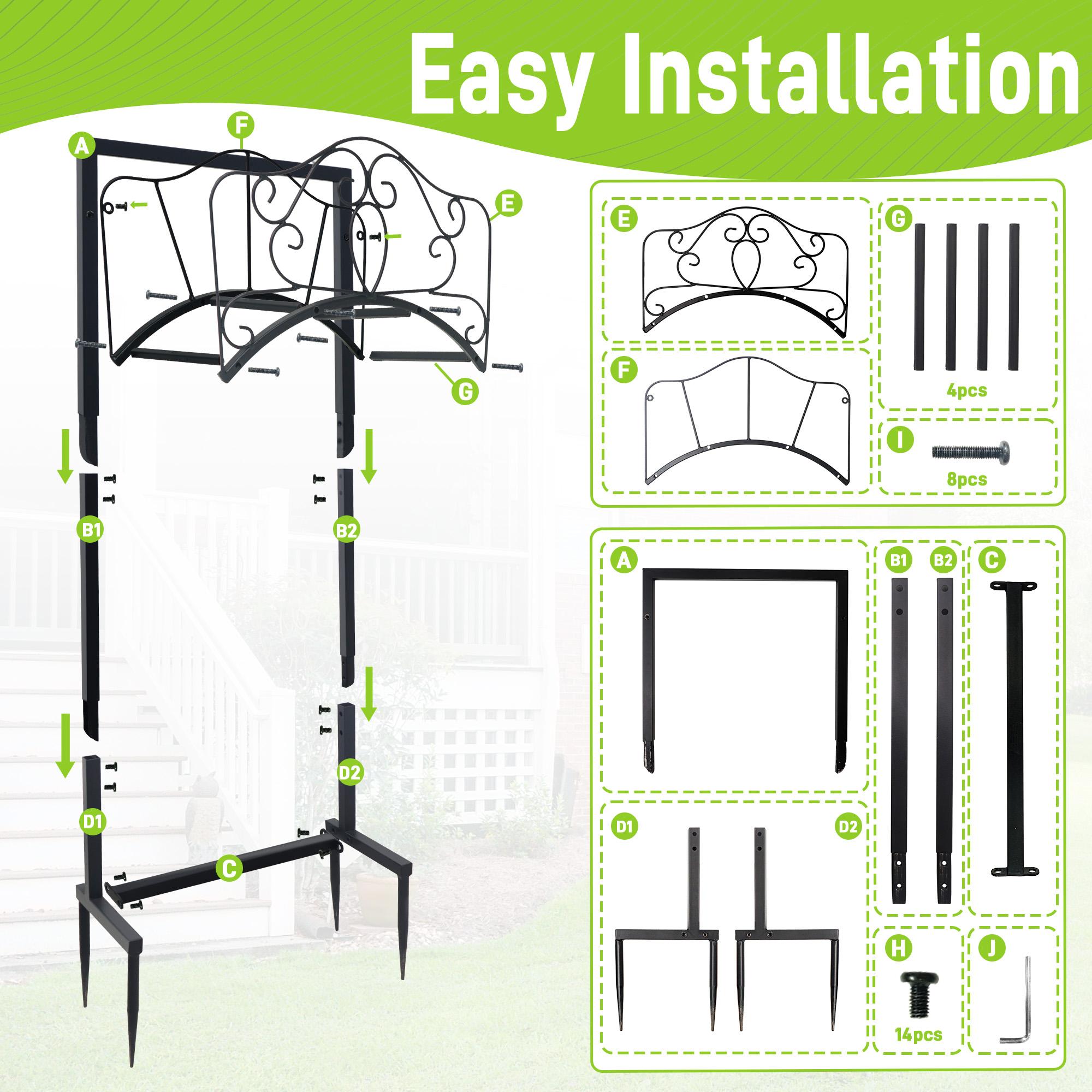 

1 упаковка Держатель для садового шланга, Прочный металлический стенд для шланга, Устойчивый отдельно стоящий вешалка для шланга United States