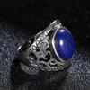 KupferVintage Natürliche Lapislazuli Ringe Ring für Damen Schmuck Herren Finger Feiner Ring Party Jubiläumsgeschenke