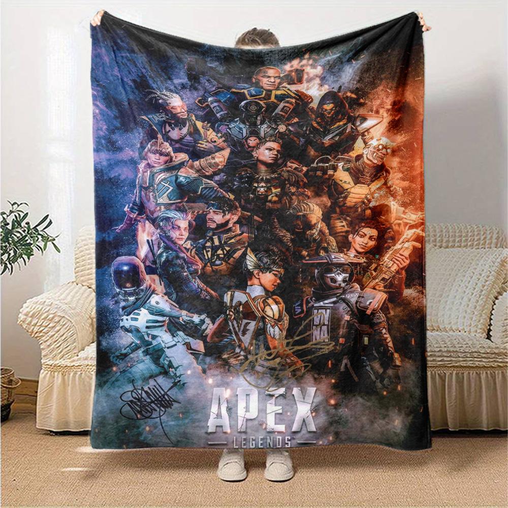 Apex Legends Print Flannel Blanket High Quality Warm Comfortable Cover for All Seasons Perfect for Gifts Home Decor