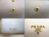 Authentic PRADA Sand Saffiano Leather Multicolor Trifold Wallet Compact Wallet #a876  Refurbished