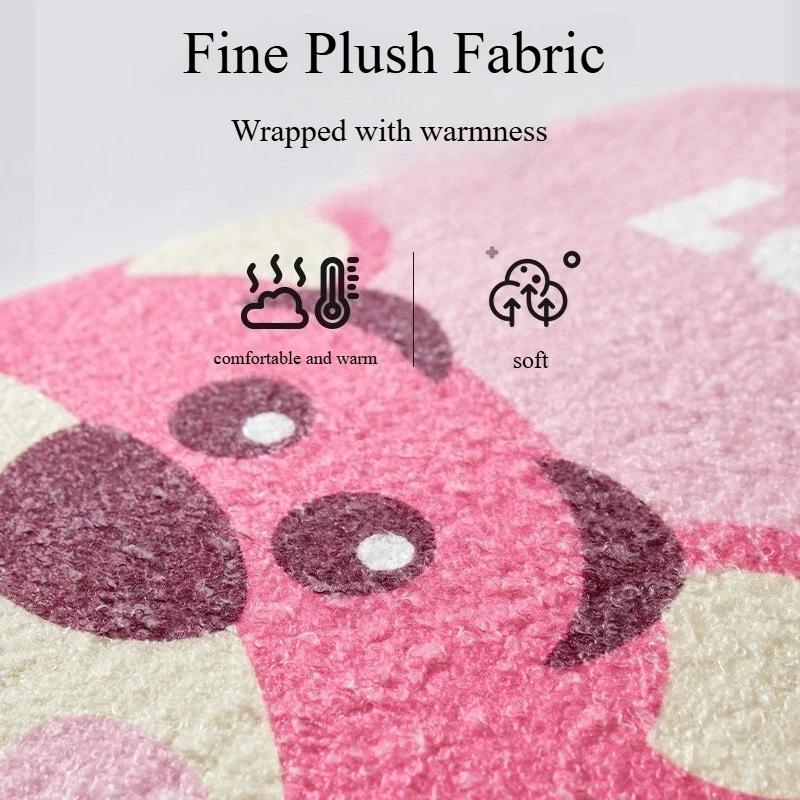 Lotso Mickey Winter Plush Car Seat Cushion Cover Warm Four Seasons Universal Automotive Seat Cover Seat Accessories