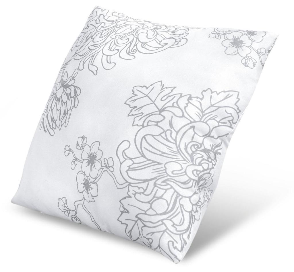 Anti-Allergy Pillow Microfiber Floral Silicone Various Sizes