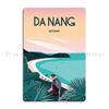 A Vintage Travel Illustration of Ha Long Bay Vietnam Metal Plaque Party Garage Club Design Pub Wall Decor Tin Sign Poster