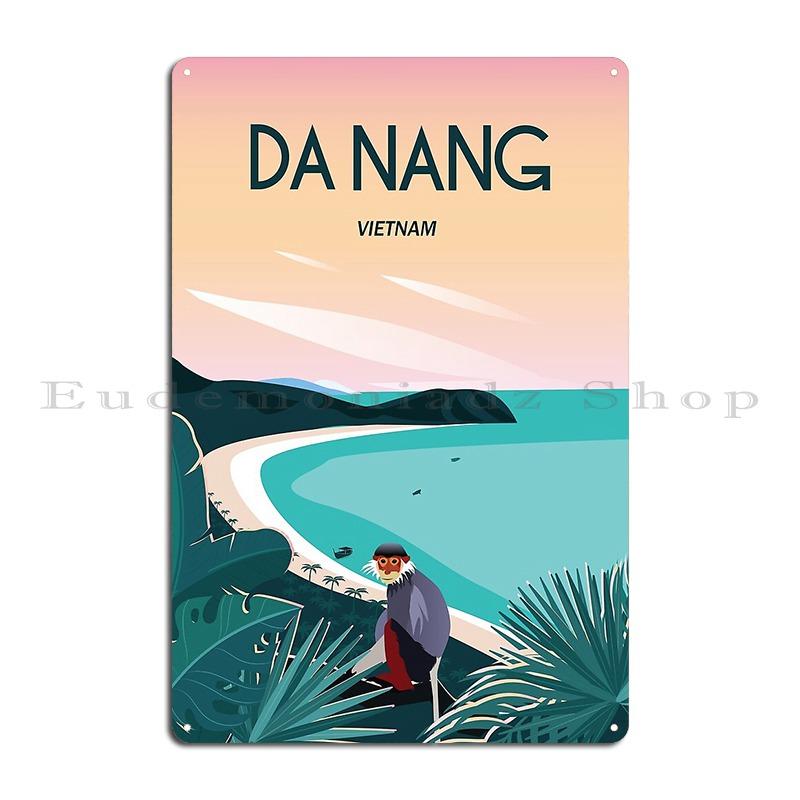A Vintage Travel Illustration of Ha Long Bay Vietnam Metal Plaque Party Garage Club Design Pub Wall Decor Tin Sign Poster