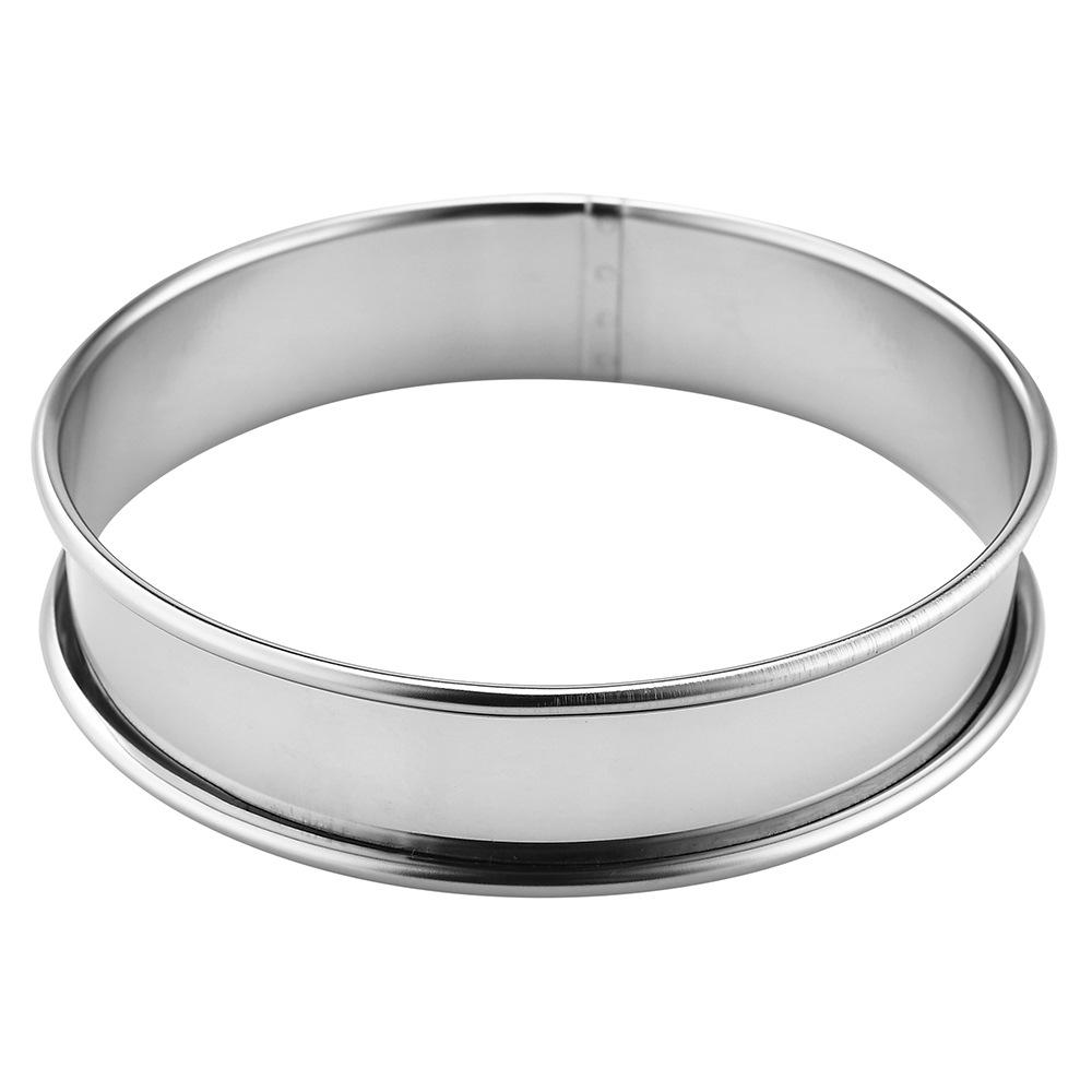 304 Stainless Steel Round Mousse Ring Household Chiffon Cake Mold Cake Tart Ring Double Rolled Cookie Molds