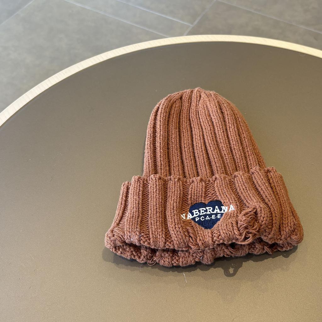 Autumn and Winter Windproof and Warm Korean Style Ear Protection Knitted Hat for Boys and Girls Spring Style Trendy Baby Pullover Hat