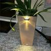 Warm White & White Light Outdoor Solar Wall Lamp Garden Landscape Lighting Courtyard Corridor Walkway Step Deck Stairs LED Night Iight Christmas Decor