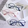 Blue Light Blocking Glasses Rectangle Frame for Computer Reading Men Women Metal Eyewear Unisex Vision Care