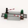 MOC Train Carriage Model, Rail Transport Vehicle, Coal Transport Vehicle, Rail Lift Pole Indicator Light, Train Accessories