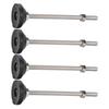 4PCS Leveling Feet Black Color Round Stable 100mm Height Adjustable Furniture Leveling Feet for