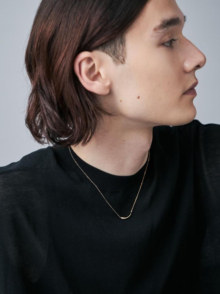 Jouet Minimal Yellow Free Shipping Necklace, Curve, 065302-065303, Gold,