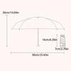 Windproof Rain Umbrella Anti UV Sun Shade Parasol Five-Folding Parasol  Student