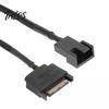 SATA 15Pin to 2 Way 3Pin 4Pin Computer Fan Power Adapter Extension Cable Wire