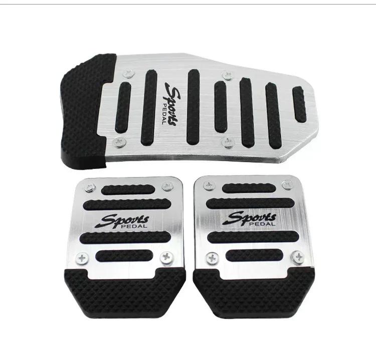 Universal Automobile Foot Pedal Automobile Non-slip Foot Pedal Aluminum Manual/automatic Throttle Brake Pedal Cover Set