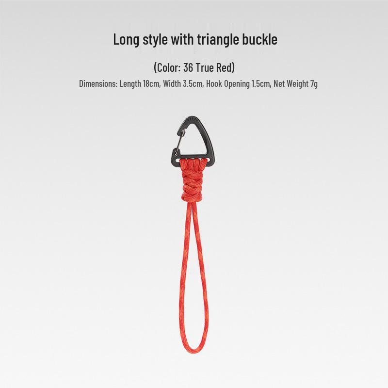Sju-strängad Paracord Nyckelring Lanyard: Anti-förlust, Utomhuscamping, Multifunktionell med Karbinhake & Snabbspänne.