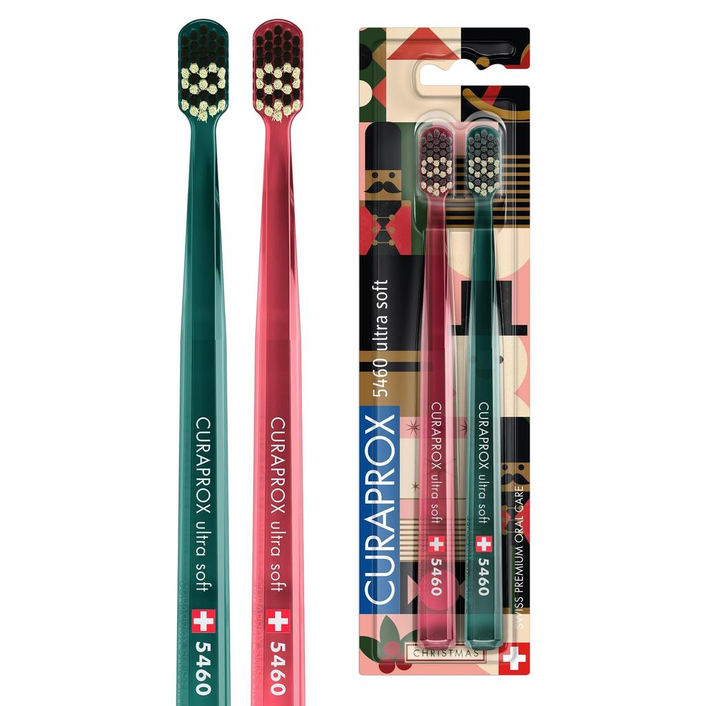 CURAPROX CS5460 Christmas Set of 2 Toothbrush, Edition,