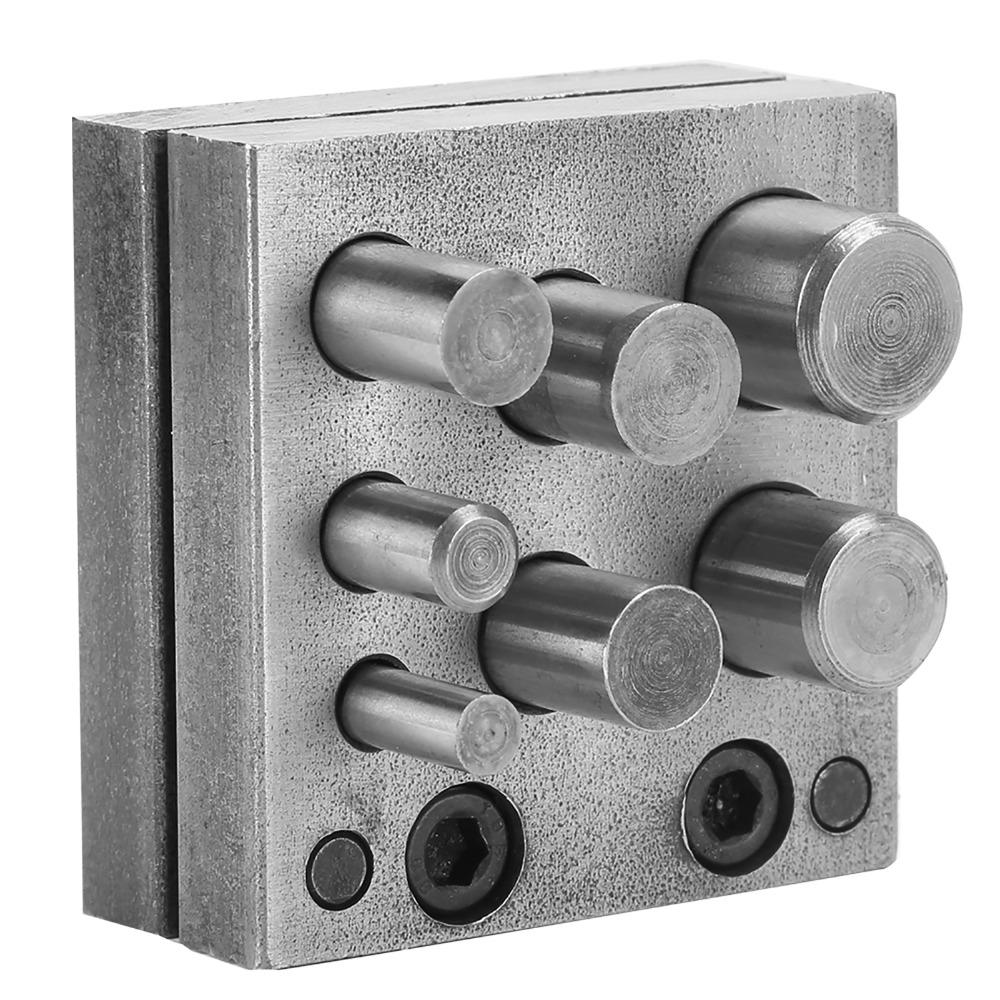7 Holes Hole Puncher Manual Type Jewelry Tool Metalwork Tool Punch Die Coin Making